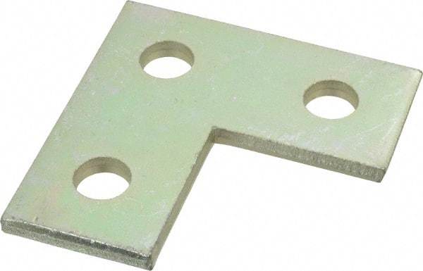 Thomas & Betts - Zinc Dichromate Steel Flat Plate Strut Fitting - Used with Joining Metal Framing Channel & Strut - Exact Tool & Supply