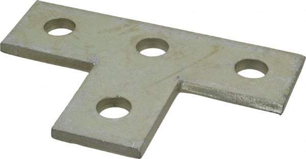 Thomas & Betts - Zinc Dichromate Steel Flat Plate Strut Fitting - Used with Joining Metal Framing Channel & Strut - Exact Tool & Supply