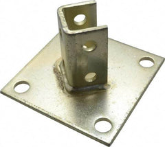 Thomas & Betts - Zinc Dichromate Steel Strut Post Base Fitting - Used with Joining Metal Framing Channel & Strut - Exact Tool & Supply