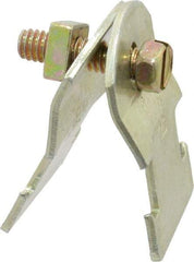 Thomas & Betts - 1/2" Pipe, 16 Gauge" Pipe or Tube Clamp - Gold Galvanized, 650 Lb Capacity - Exact Tool & Supply