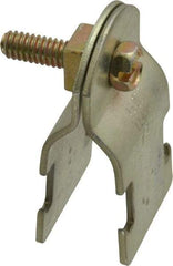 Thomas & Betts - 3/4" Pipe, 16 Gauge" Pipe or Tube Clamp - Gold Galvanized, 650 Lb Capacity - Exact Tool & Supply