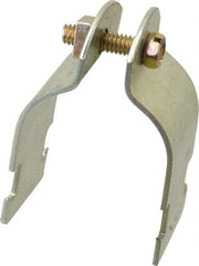 Thomas & Betts - 1-1/2" Pipe, 14 Gauge" Pipe or Tube Clamp - Gold Galvanized, 1,000 Lb Capacity - Exact Tool & Supply