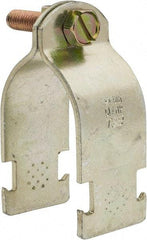 Thomas & Betts - 1-3/4" Pipe, 14 Gauge" Pipe or Tube Clamp - Gold Galvanized, 1,000 Lb Capacity - Exact Tool & Supply