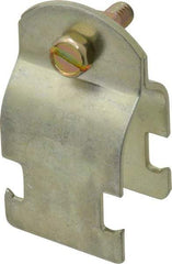 Thomas & Betts - 3/4" Pipe, 14 Gauge" Pipe or Conduit Clamp - Gold Galvanized, Rigid & IMC Conduit - Exact Tool & Supply