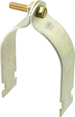 Thomas & Betts - 3" Pipe, 1/8 Gauge" Pipe or Conduit Clamp - Gold Galvanized, Rigid & IMC Conduit - Exact Tool & Supply