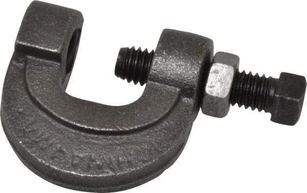 Thomas & Betts - 3/4" Max Flange Thickness, 1/2" Rod L-Clamp with Locknut - 850 Lb Capacity, Steel - Exact Tool & Supply