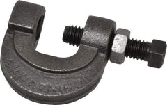 Thomas & Betts - 3/4" Max Flange Thickness, 1/2" Rod L-Clamp with Locknut - 850 Lb Capacity, Steel - Exact Tool & Supply