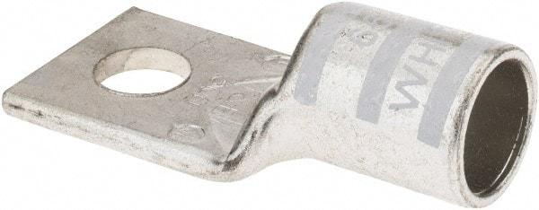 Thomas & Betts - 300 kcmil Wire Noninsulated Compression Connection Square Ring Terminal - 1/2" Stud, 2.7" OAL x 1-1/4" Wide, Tin Plated Copper Contact - Exact Tool & Supply