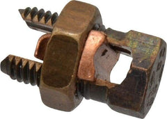 Thomas & Betts - 6 to 2 AWG, Copper Wire Compatible, Copper Alloy, Hex Split Bolt Connector - 1-11/32" OAL, 11/16" Head Width, 7/8" Base Width - Exact Tool & Supply