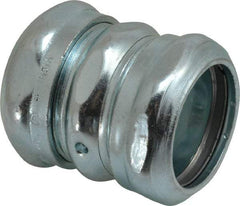 Thomas & Betts - 1-1/4" Trade, Steel Compression EMT Conduit Coupling - Noninsulated - Exact Tool & Supply