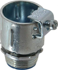 Thomas & Betts - 3/4" Trade, Steel Set Screw Straight FMC Conduit Connector - Insulated - Exact Tool & Supply