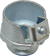 Thomas & Betts - 1-1/4" Trade, Malleable Iron Set Screw Straight FMC Conduit Connector - Insulated - Exact Tool & Supply
