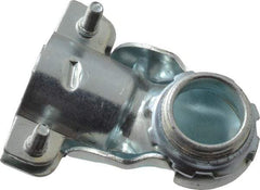 Thomas & Betts - 3/4" Trade, Malleable Iron Squeeze Clamp 90° FMC Conduit Connector - Noninsulated - Exact Tool & Supply