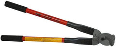 Thomas & Betts - 21-1/2" OAL, 750 MCM Capacity, Cable Cutter - Rubber Handle - Exact Tool & Supply