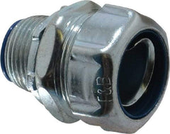 Thomas & Betts - 3/4" Trade, Steel Threaded Straight Liquidtight Conduit Connector - Insulated - Exact Tool & Supply