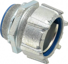 Thomas & Betts - 2" Trade, Steel Threaded Straight Liquidtight Conduit Connector - Insulated - Exact Tool & Supply