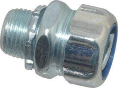 Thomas & Betts - 1/2" Trade, Steel Threaded Straight Liquidtight Conduit Connector - Noninsulated - Exact Tool & Supply