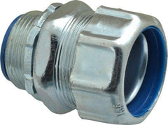 Thomas & Betts - 1-1/4" Trade, Steel Threaded Straight Liquidtight Conduit Connector - Noninsulated - Exact Tool & Supply