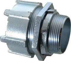 Thomas & Betts - 2-1/2" Trade, Steel Threaded Straight Liquidtight Conduit Connector - Noninsulated - Exact Tool & Supply