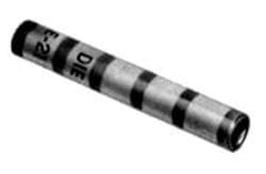 Thomas & Betts - 500mm Wire Size Compatible, Noninsulated, Crimp-On Butt Splice Terminal - 2 Wire Entries, Copper Contacts, Tin Contact Plating, 4-3/4" OAL, Brown - Exact Tool & Supply