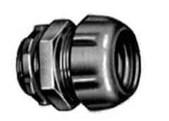 Thomas & Betts - 4" Trade, Malleable Iron Compression Straight Rigid/Intermediate (IMC) Conduit Connector - Noninsulated - Exact Tool & Supply