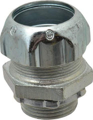 Thomas & Betts - 3/4" Trade, Malleable Iron Compression Straight Rigid/Intermediate (IMC) Conduit Connector - Noninsulated - Exact Tool & Supply