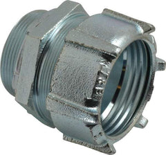 Thomas & Betts - 2" Trade, Malleable Iron Compression Straight Rigid/Intermediate (IMC) Conduit Connector - Noninsulated - Exact Tool & Supply