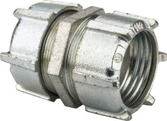 Thomas & Betts - 1-1/2" Trade, Malleable Iron Compression Rigid/Intermediate (IMC) Conduit Coupling - Noninsulated - Exact Tool & Supply