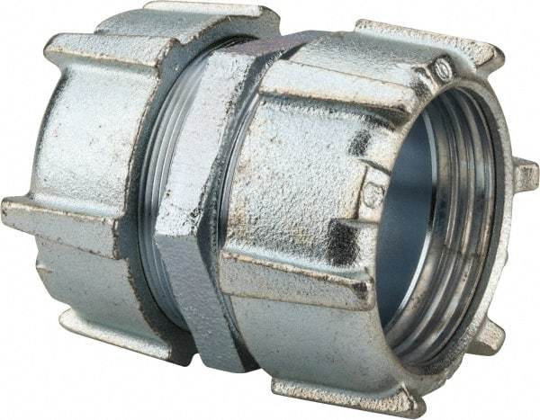 Thomas & Betts - 2" Trade, Malleable Iron Compression Rigid/Intermediate (IMC) Conduit Coupling - Noninsulated - Exact Tool & Supply