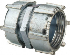 Thomas & Betts - 2" Trade, Malleable Iron Compression Rigid/Intermediate (IMC) Conduit Coupling - Noninsulated - Exact Tool & Supply