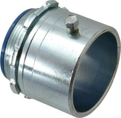 Thomas & Betts - 2" Trade, Steel Set Screw Straight Rigid/Intermediate (IMC) Conduit Connector - Insulated - Exact Tool & Supply