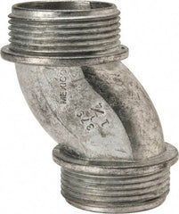 Thomas & Betts - 1-1/4" Trade, Die Cast Zinc Threaded Rigid/Intermediate (IMC) Conduit Nipple - Noninsulated - Exact Tool & Supply