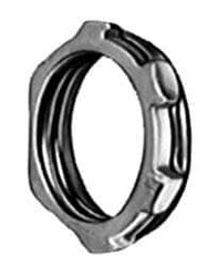 Thomas & Betts - 3-1/2" Trade, Malleable Iron Threaded Rigid/Intermediate (IMC) Conduit Locknut - Noninsulated - Exact Tool & Supply