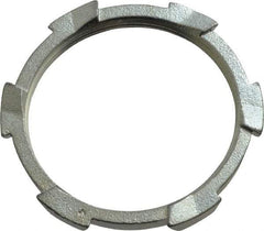 Thomas & Betts - 3" Trade, Malleable Iron Threaded Rigid/Intermediate (IMC) Conduit Locknut - Noninsulated - Exact Tool & Supply