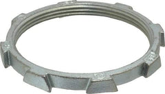 Thomas & Betts - 4" Trade, Malleable Iron Threaded Rigid/Intermediate (IMC) Conduit Locknut - Noninsulated - Exact Tool & Supply