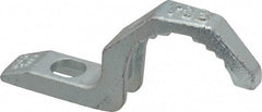 Thomas & Betts - 1-1/4" Pipe, Steel, Hot Dipped Galvanized" Pipe or Conduit Strap - 3/8" Bolt, 1 Mounting Hole - Exact Tool & Supply