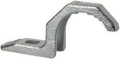 Thomas & Betts - 1-1/2" Pipe, Steel, Hot Dipped Galvanized" Pipe or Conduit Strap - 3/8" Bolt, 1 Mounting Hole - Exact Tool & Supply
