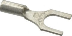 Thomas & Betts - #10 Stud, 22 to 16 AWG Compatible, Noninsulated, Crimp Connection, Standard Fork Terminal - Exact Tool & Supply
