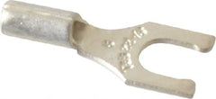 Thomas & Betts - #8 Stud, 22 to 16 AWG Compatible, Noninsulated, Crimp Connection, Locking Fork Terminal - Exact Tool & Supply