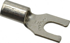 Thomas & Betts - #10 Stud, 12 to 10 AWG Compatible, Noninsulated, Crimp Connection, Locking Fork Terminal - Exact Tool & Supply