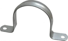 Thomas & Betts - 3 Pipe, Steel, Zinc Plated Pipe or Conduit Strap - 2 Mounting Holes - Exact Tool & Supply