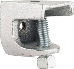 Thomas & Betts - 1" Max Flange Thickness, 3/8-16" Rod Standard Beam Clamp - 1,300 Lb Capacity, Malleable Iron - Exact Tool & Supply