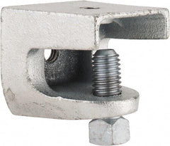 Thomas & Betts - 1" Max Flange Thickness, 1/2-13" Rod Standard Beam Clamp - 1,300 Lb Capacity, Malleable Iron - Exact Tool & Supply