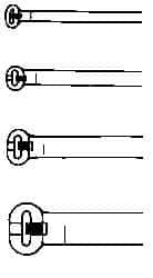 Thomas & Betts - 13.2" Long White Nylon Standard Cable Tie - 120 Lb Tensile Strength, 1.33mm Thick, 2" Max Bundle Diam - Exact Tool & Supply