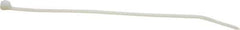 Thomas & Betts - 7.31" Long Natural (Color) Nylon Standard Cable Tie - 50 Lb Tensile Strength, 1.09mm Thick, 44.45mm Max Bundle Diam - Exact Tool & Supply