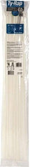 Thomas & Betts - 30" Long Natural (Color) Nylon Standard Cable Tie - 120 Lb Tensile Strength, 1.52mm Thick, 228.6mm Max Bundle Diam - Exact Tool & Supply