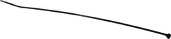 Thomas & Betts - 8" Long Black Nylon Standard Cable Tie - 18 Lb Tensile Strength, 50.8mm Max Bundle Diam - Exact Tool & Supply