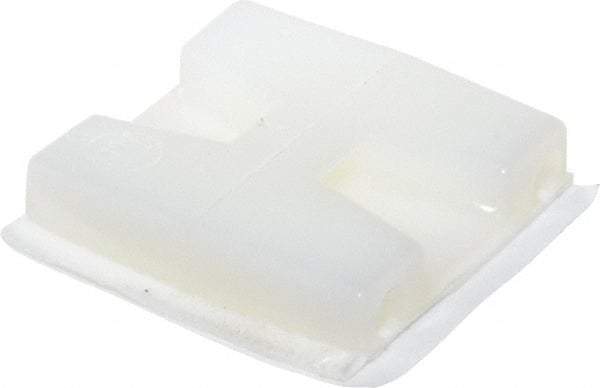 Thomas & Betts - Natural (Color), Nylon, Two Way Cable Tie Mounting Base - 28.58mm Long x 28.58mm Wide Adhesive Back - Exact Tool & Supply