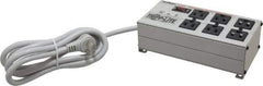 Tripp-Lite - 6 Outlets, 120 Volts, 15 Amps, 6' Cord, Power Outlet Strip - Free Hanging, Keyhole Mount, 1-15P NEMA Configuration, 9" Strip - Exact Tool & Supply