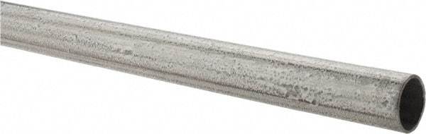 Made in USA - 1/2" Trade Size, 10' Long, EMT Conduit - Steel, 1/2" ID - Exact Tool & Supply
